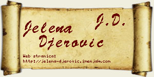 Jelena Đerović vizit kartica